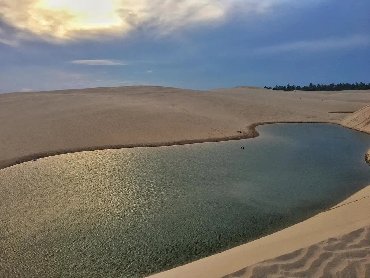 Lagoon between the dunes