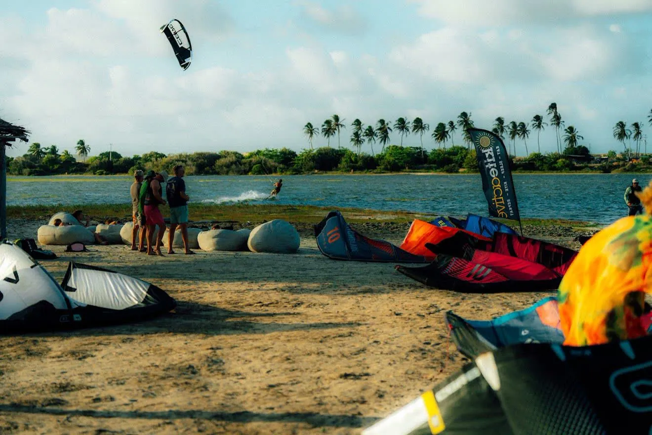 Kite spot on the lagoon