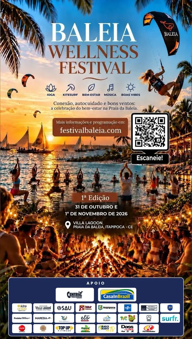 Cartaz Baleia Wellness Festival – Português